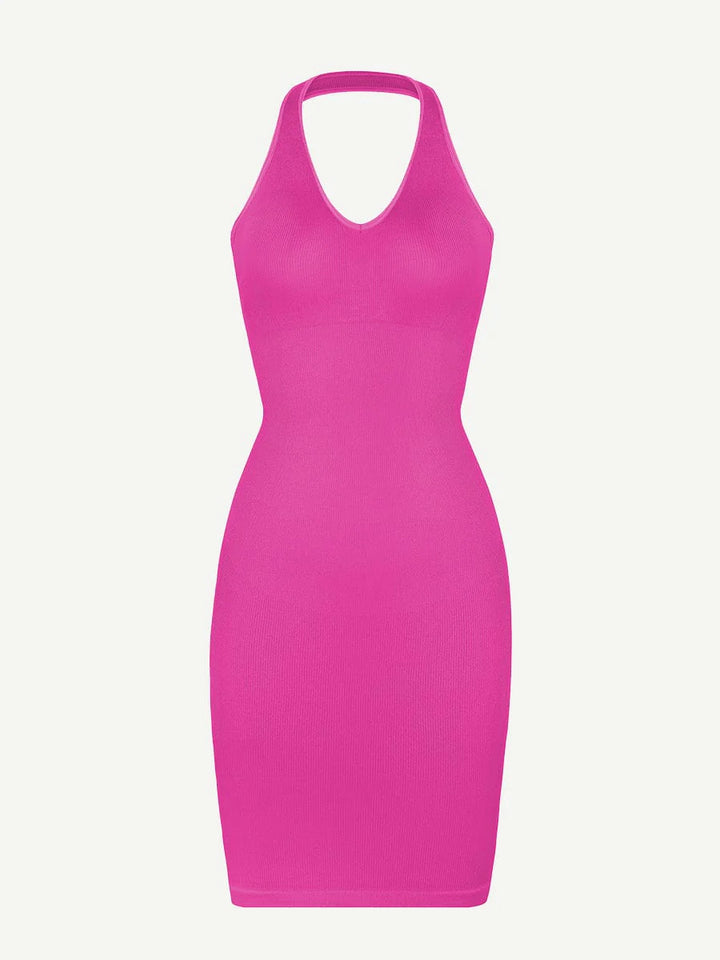 Pink seamless Dress form fitting