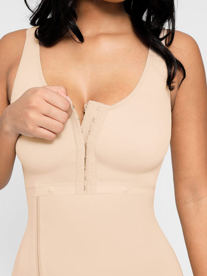 Wholesale Post-Operative Breast-Covering Side-Zip One-Piece Bodysuit