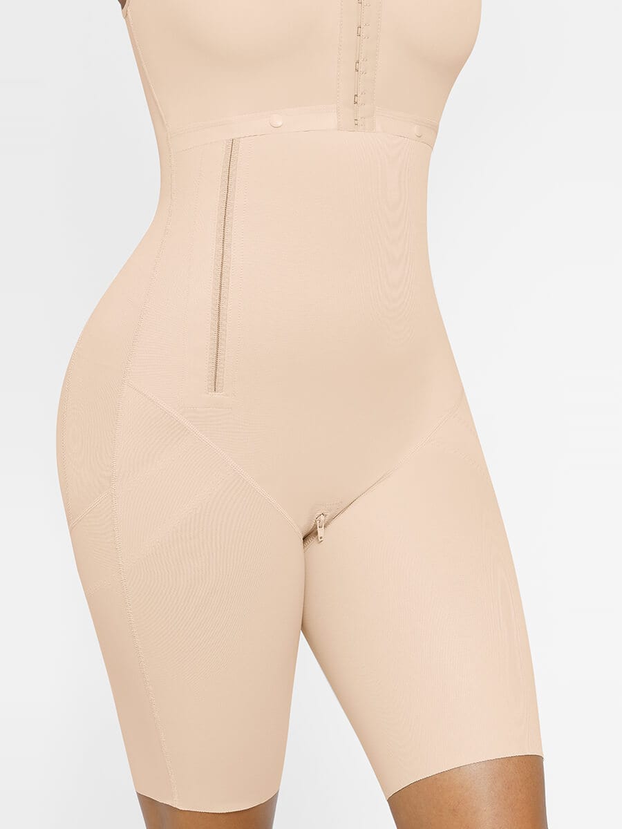 Wholesale Post-Operative Breast-Covering Side-Zip One-Piece Bodysuit