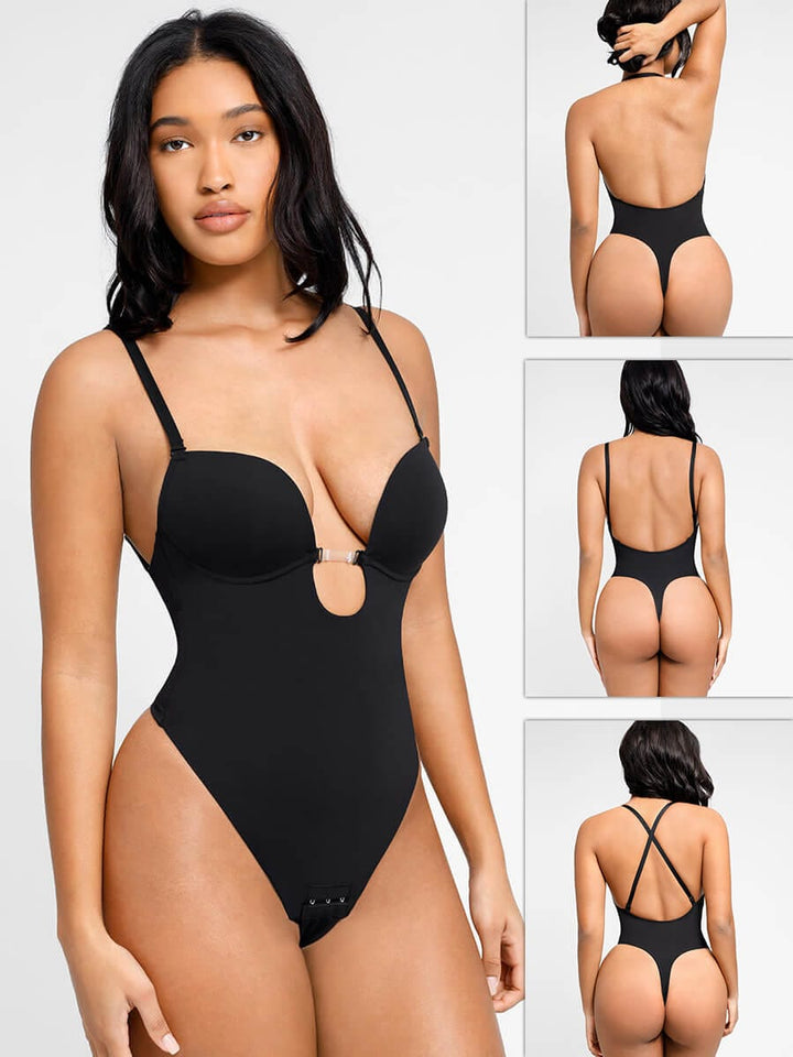 Wholesale One-piece Front Low-cut Beauty Back Wedding Thong Bodysuit